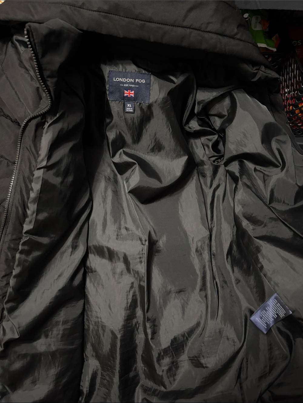 London Fog Women’s Black Quilted Puffer Coat